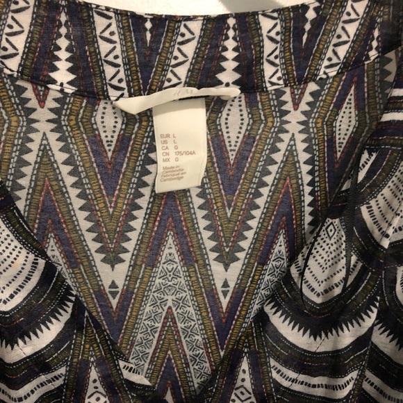 Large, H&M, Aztec printed dress - Picture 2 of 3